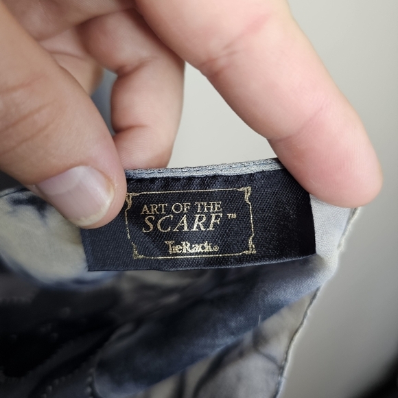 Vintage Tie Rack Art of the Scarf %100 Polyester Scarf Made in Italy - Picture 6 of 6